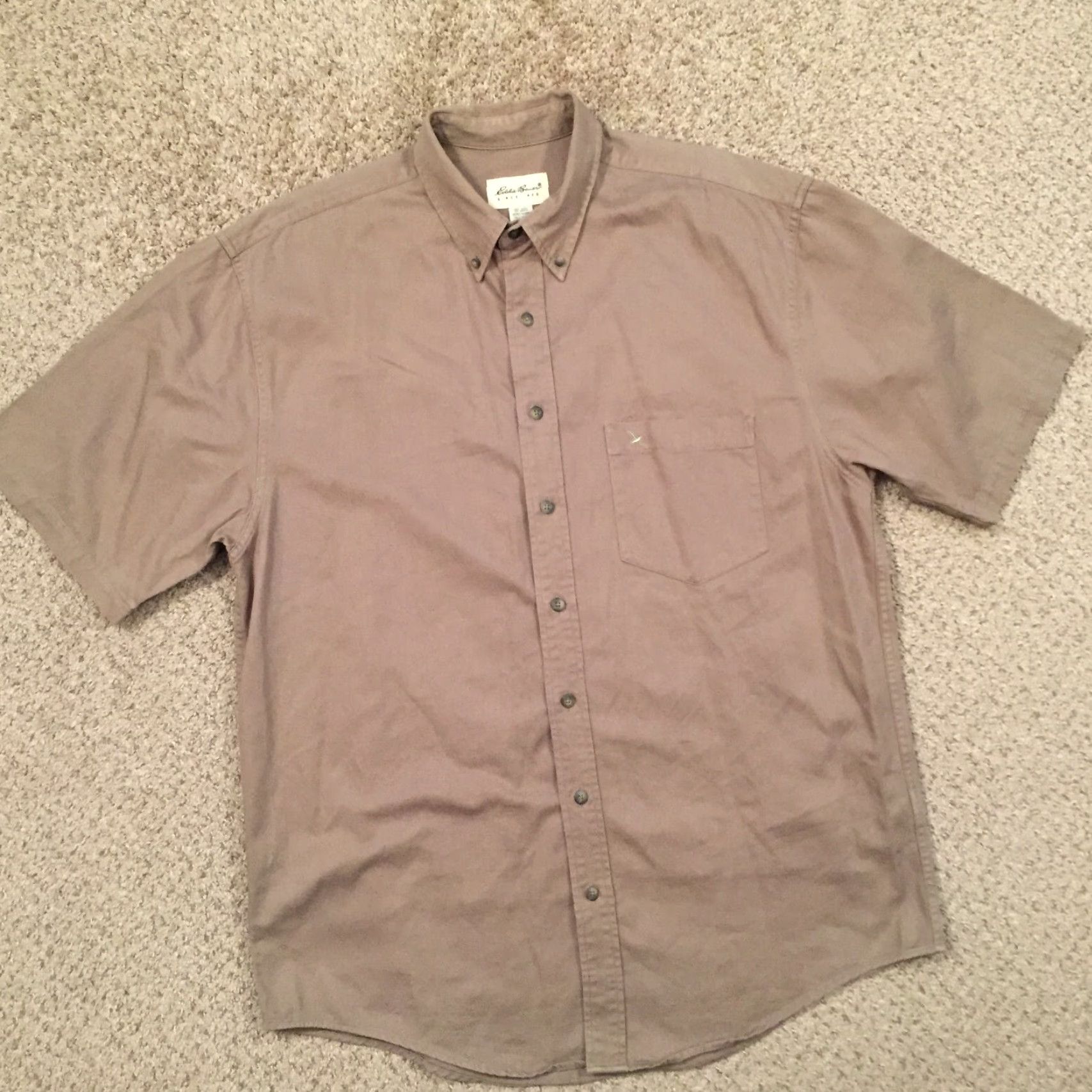 Eddie Bauer Eddie Bauer Shirt Mens Large Green Short Sleeve Button-Up Size US L / EU 52-54 / 3 - 5 Thumbnail