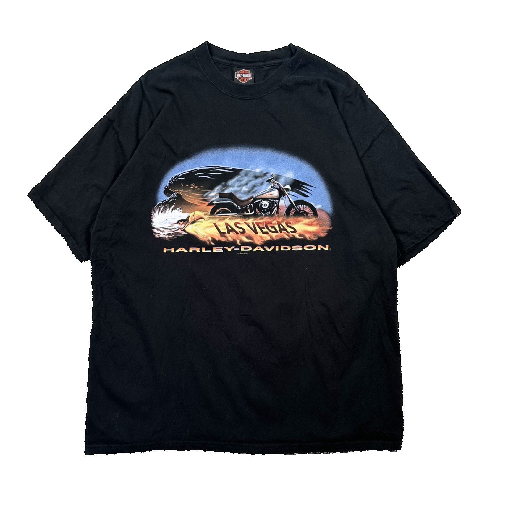 Vintage Vintage 00s Harley Davidson Nevada Big Print Graphic T Shirt Size US XXL / EU 58 / 5 - 1 Thumbnail