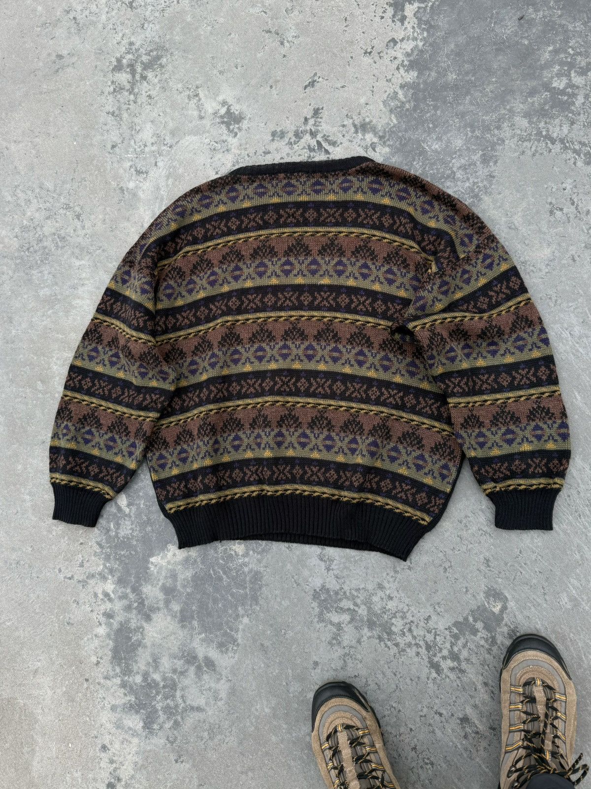 Vintage Vintage Knitted Jumper Y2k Horse Knit Coogi Style Sweater Size US XL / EU 56 / 4 - 6 Thumbnail
