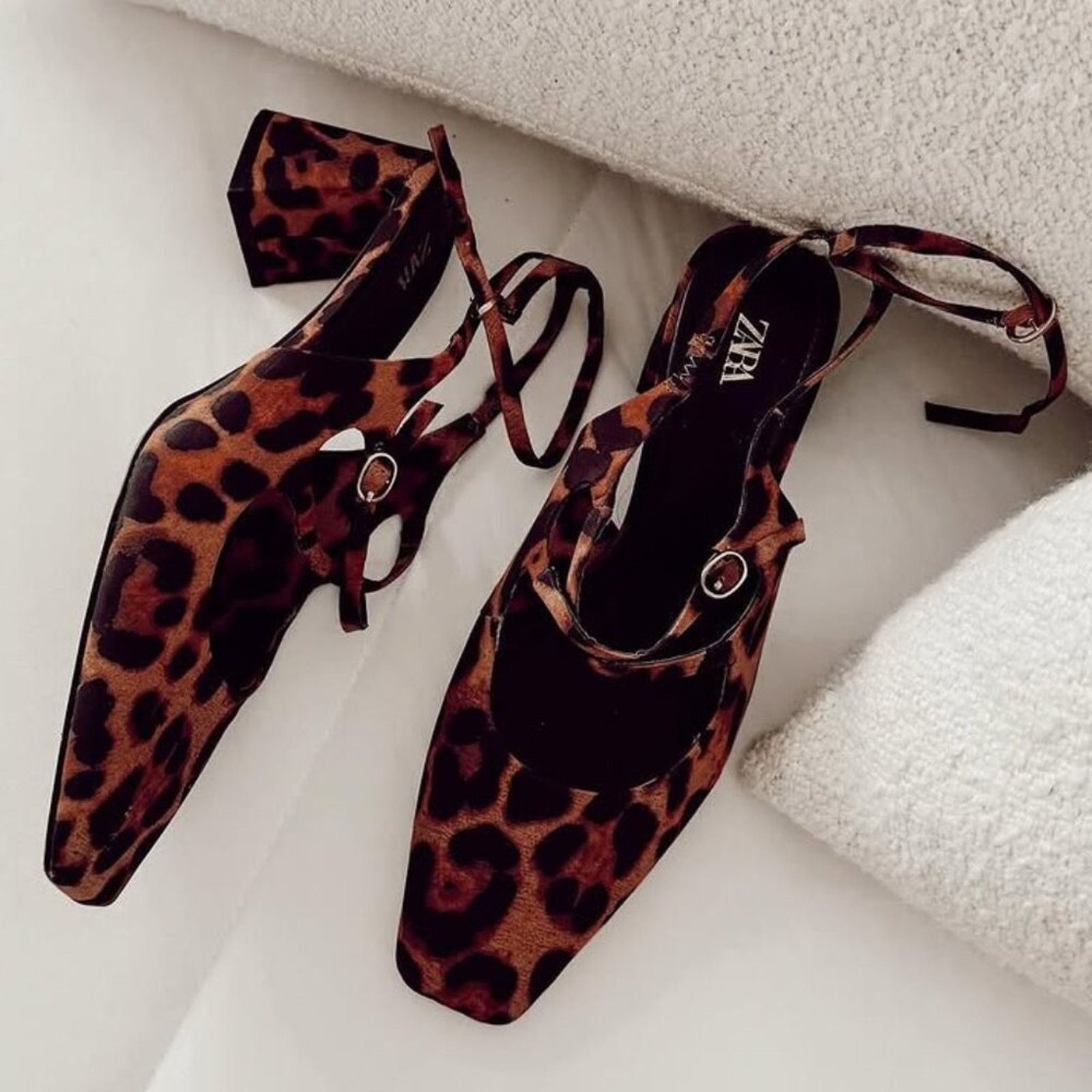 Zara ZARA Block Heel Shoes NWT Size US 8 / IT 38 - 13 Thumbnail