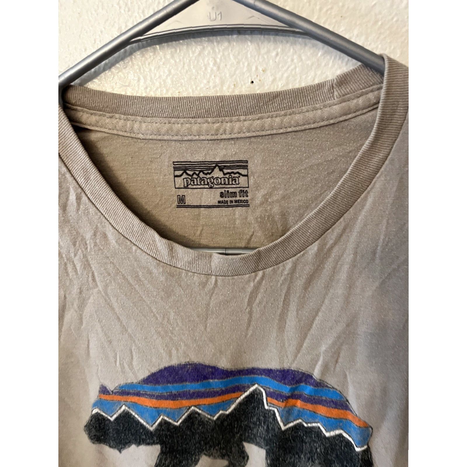 Patagonia Patagonia Shirt Mens Medium Tan Fitz Roy Bear Slim Fit Crew Neck Pullover Tee M Size US M / EU 48-50 / 2 - 3 Thumbnail