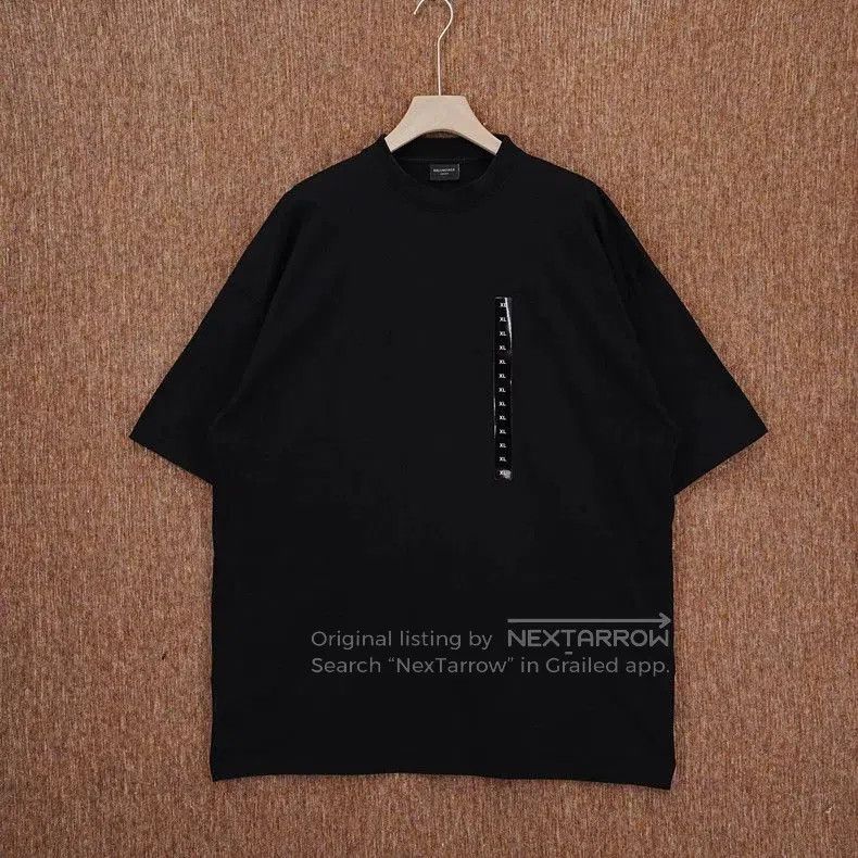 Balenciaga Balenciaga Black XL Graphic Tag T. Size US XL / EU 56 / 4 - 1 Thumbnail
