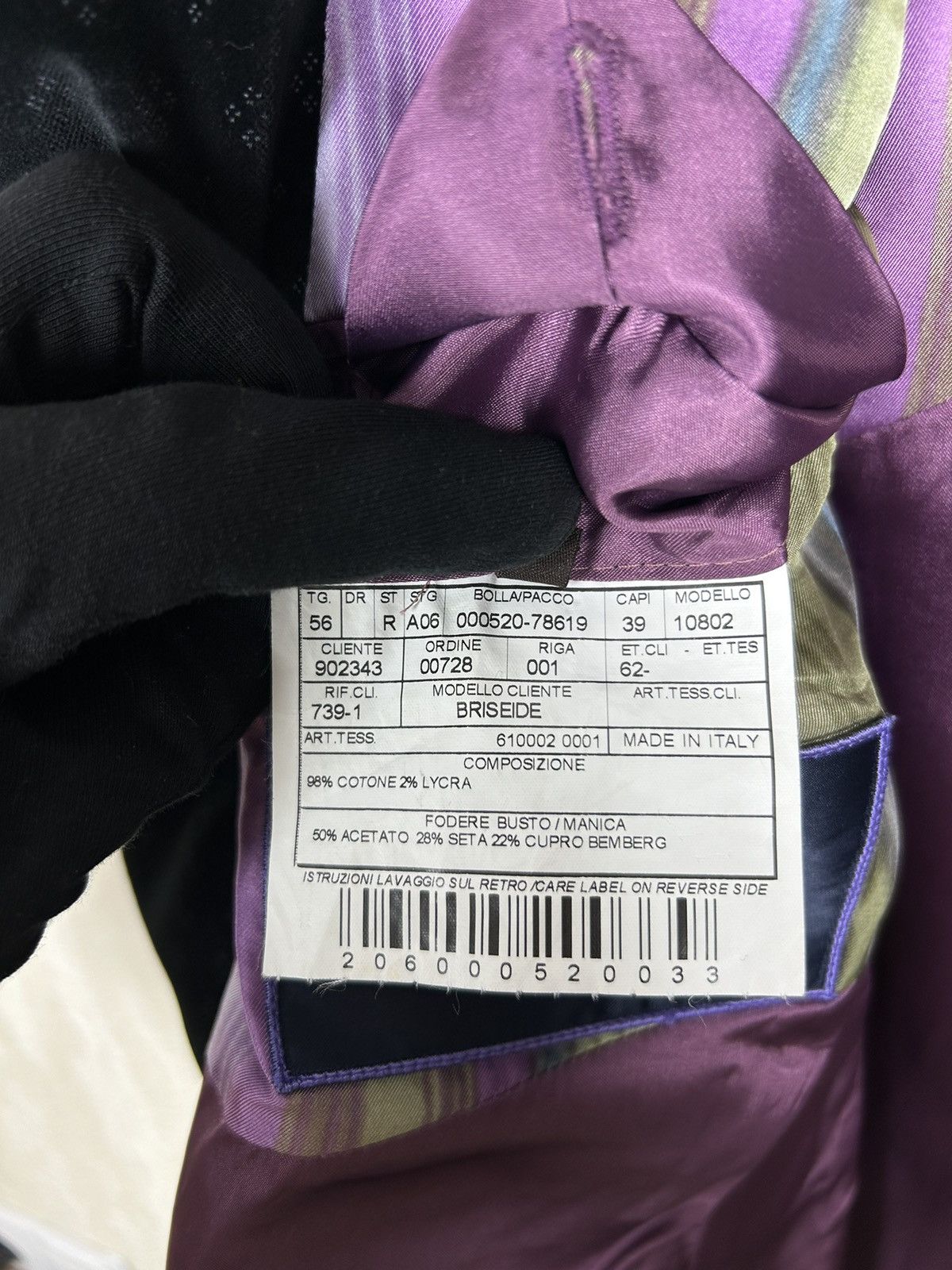 Designer × Etro ETRO Briseide Velour Abstract Pattern Velvet Blazer Luxury Size 40R - 17 Thumbnail