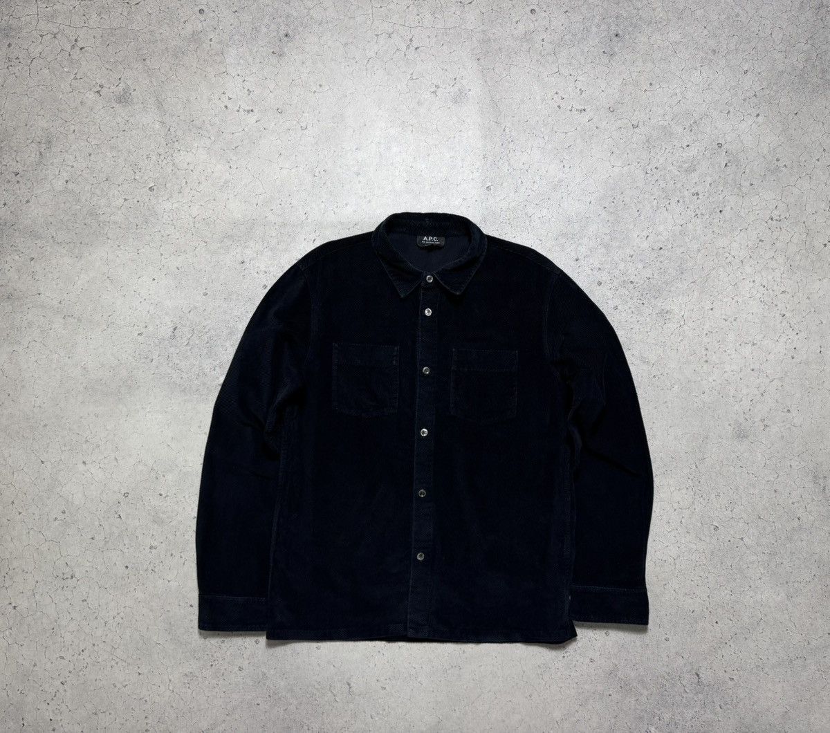 A.P.C Velvet Corduroy Button Up Shirt Size M