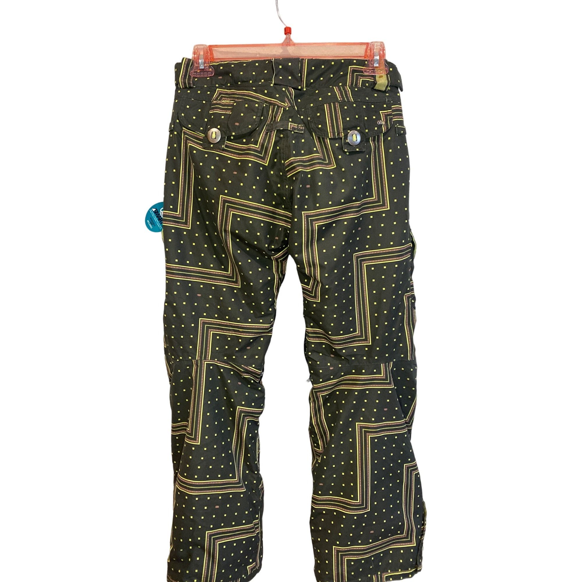 686 NWT 686 Smarty Original Cargo Ski Pants Zig Zag W's S Remove Size 28" / US 6 / IT 42 - 19 Thumbnail