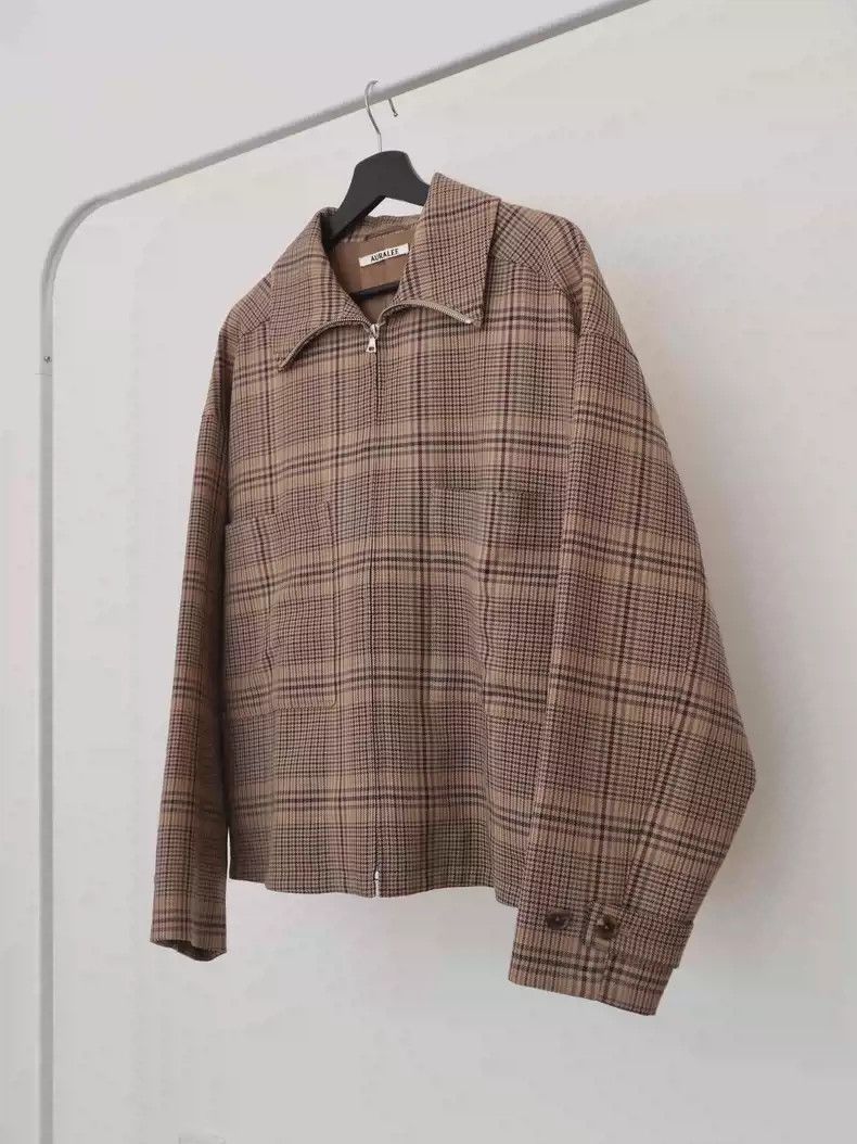 Auralee Double Face Check Long Coat | eBay
