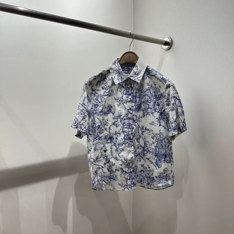 Dior Dior Full-print plant short-sleeved shirt Size XS / US 0-2 / IT 36-38 - 1 Thumbnail