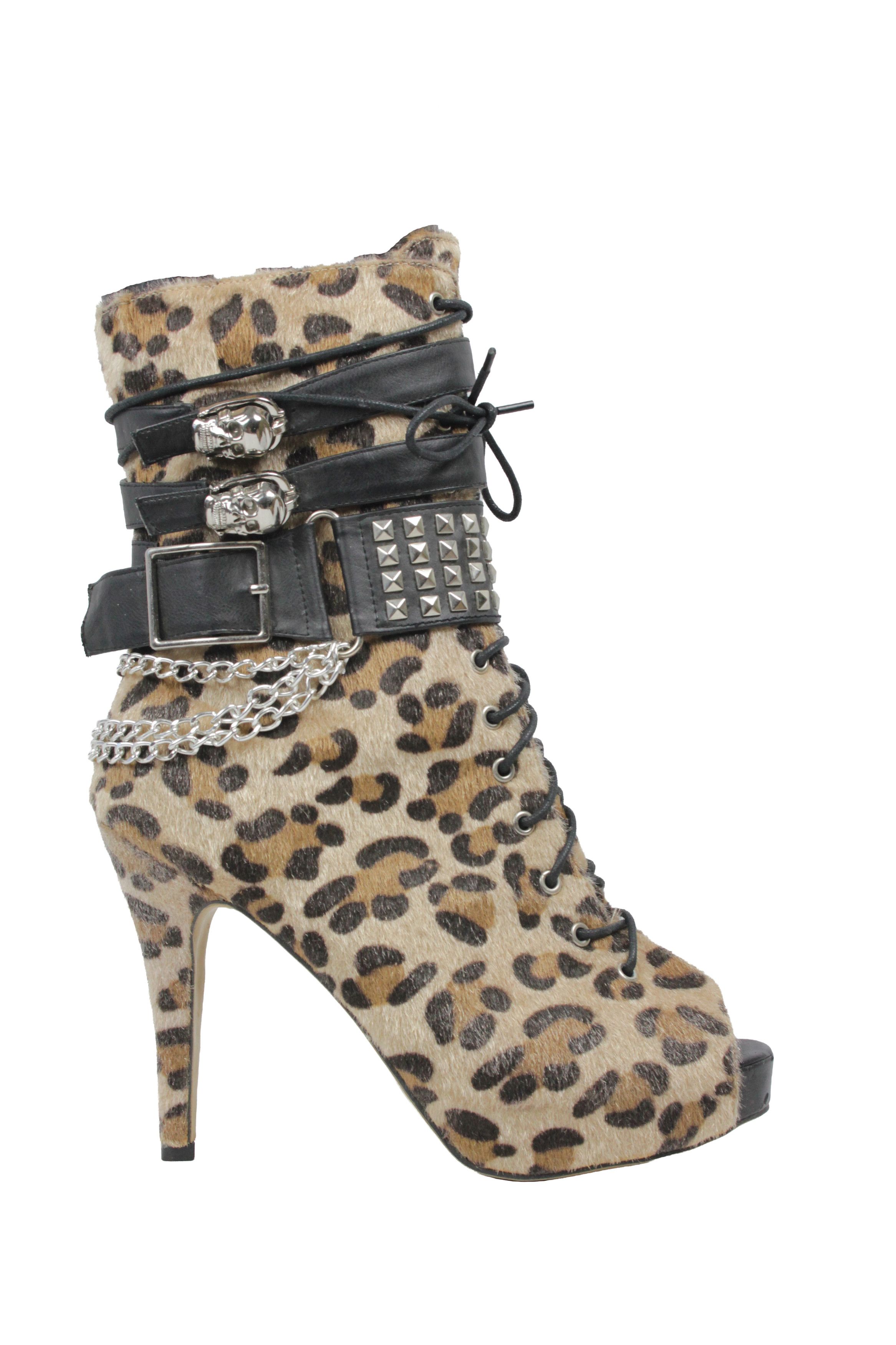Japanese Brand Abbey Dawn by Avril Lavigne 2011 Y2K Leopard Heels Size US 11 / IT 41 - 2 Thumbnail