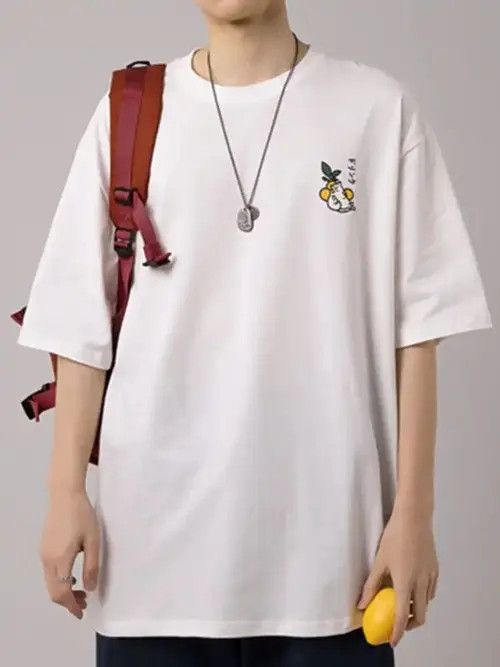 Japanese Brand Harajuku Oversize Japanese Milk Print T shirt Size US L / EU 52-54 / 3 - 2 Thumbnail