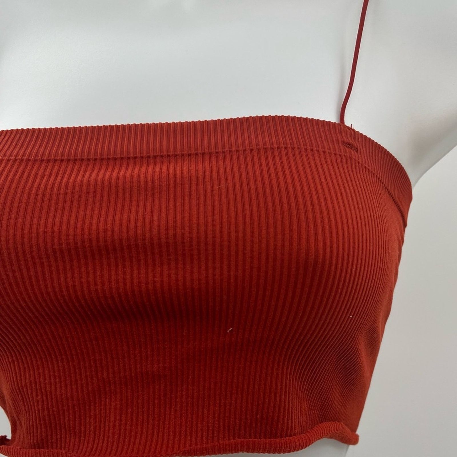 Urban Outfitters Urban Outfitters Out From Under Rust Color Ribbed Crop Cami Size S / US 4 / IT 40 - 3 Thumbnail