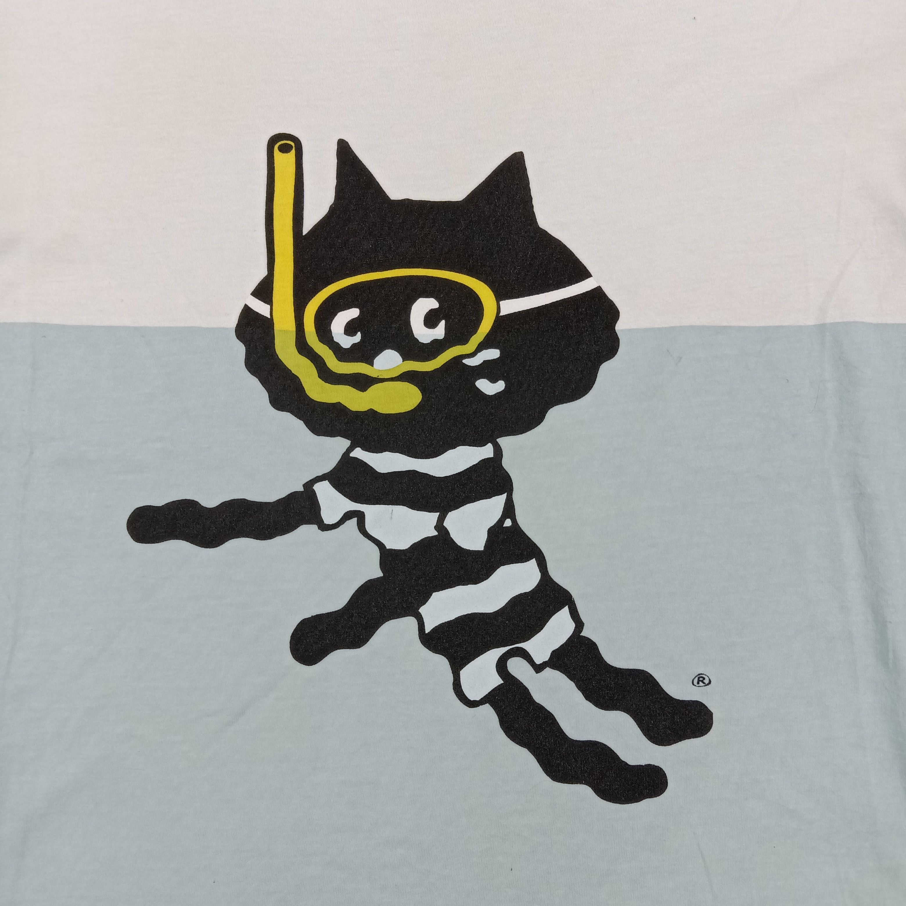 Ne-Net Ne-Net by Issey Miyake Swimming Design Tshirt C294N38 Size US L / EU 52-54 / 3 - 2 Thumbnail