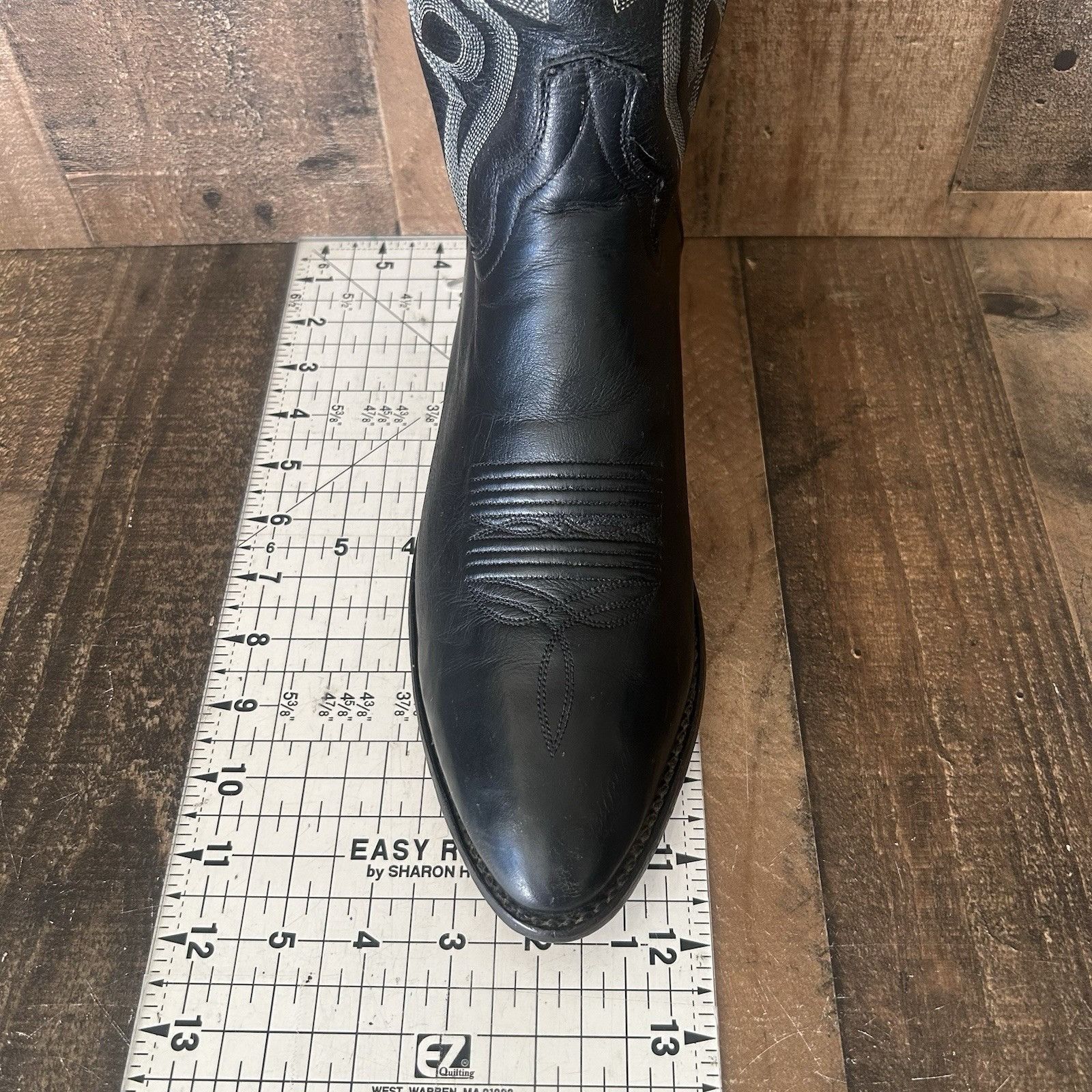 Dan Post Dan Post 2110 R Classic Black Western Cowboy Boots Mens 11 D Size US 11 / EU 44 - 6 Thumbnail