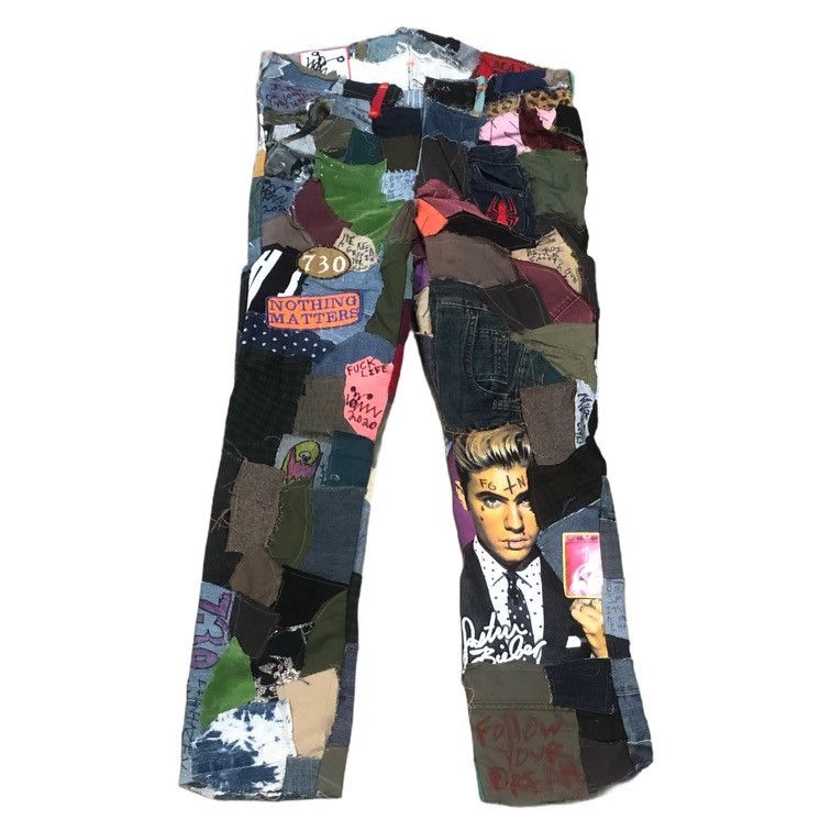 Asspizza Ass Pizza Patchwork Jeans Size US 30 / EU 46 - 1 Thumbnail
