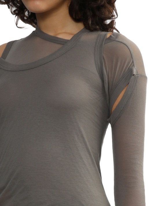 Rick Owens Last Size Rick Owens Cropped Banana Tee in Grey Size S / US 4 / IT 40 - 4 Thumbnail