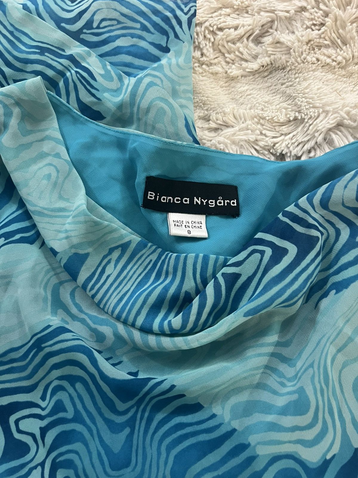 Vintage Vintage Blue Dress Size 8 Size M / US 6-8 / IT 42-44 - 4 Thumbnail