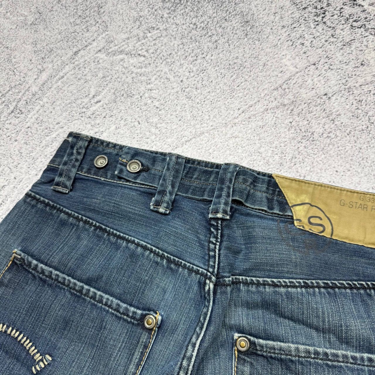 G-Star Vintage G-Star Raw Denim Baggy Y2K Jeans Short Mens Sz 32 Size US 32 / EU 48 - 5 Thumbnail