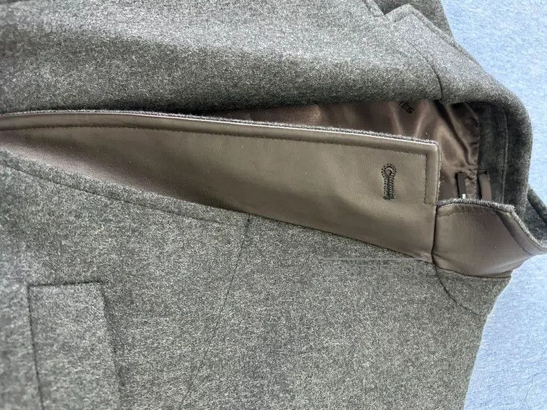 Hermes Hermes Dark Grey Pure Wool Suit Jacket - 100% Wool Size 48R - 9 Thumbnail