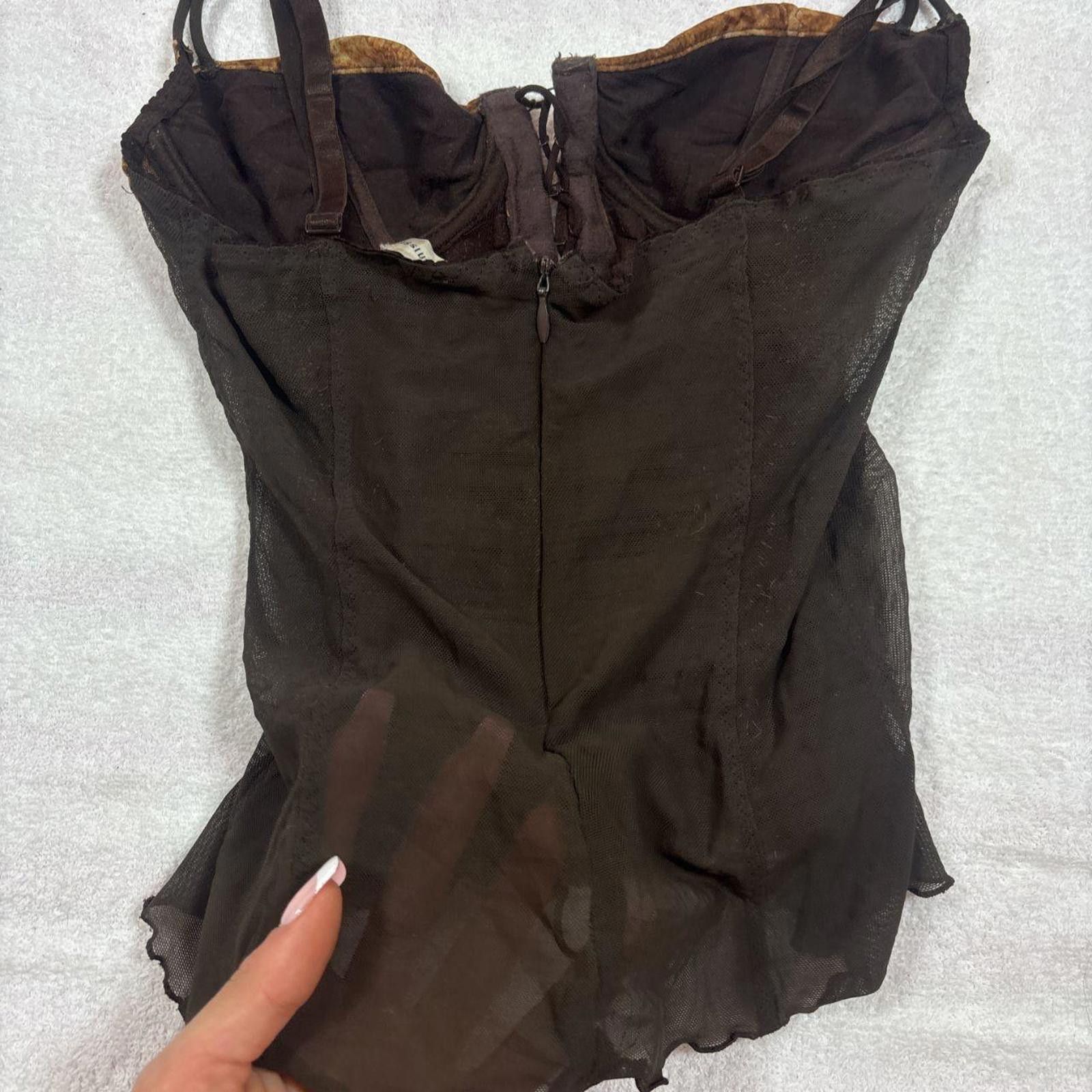 Other y2k vintage euro mesh corset top Size ONE SIZE - 6 Thumbnail