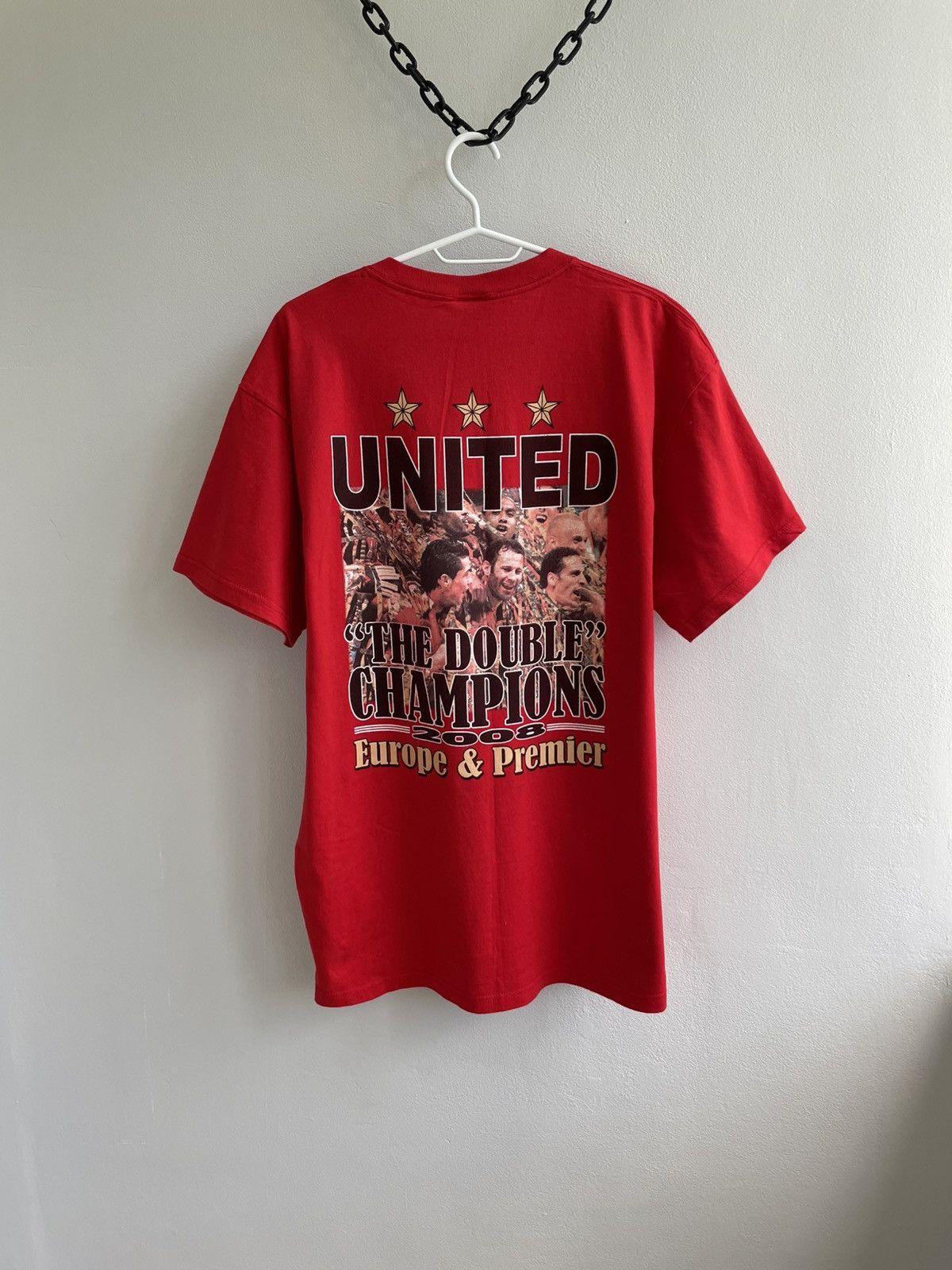 Vintage Manchester United 2007 2008 Fan Merchandise Red T Shirt Tee Size US XL / EU 56 / 4 - 11 Thumbnail