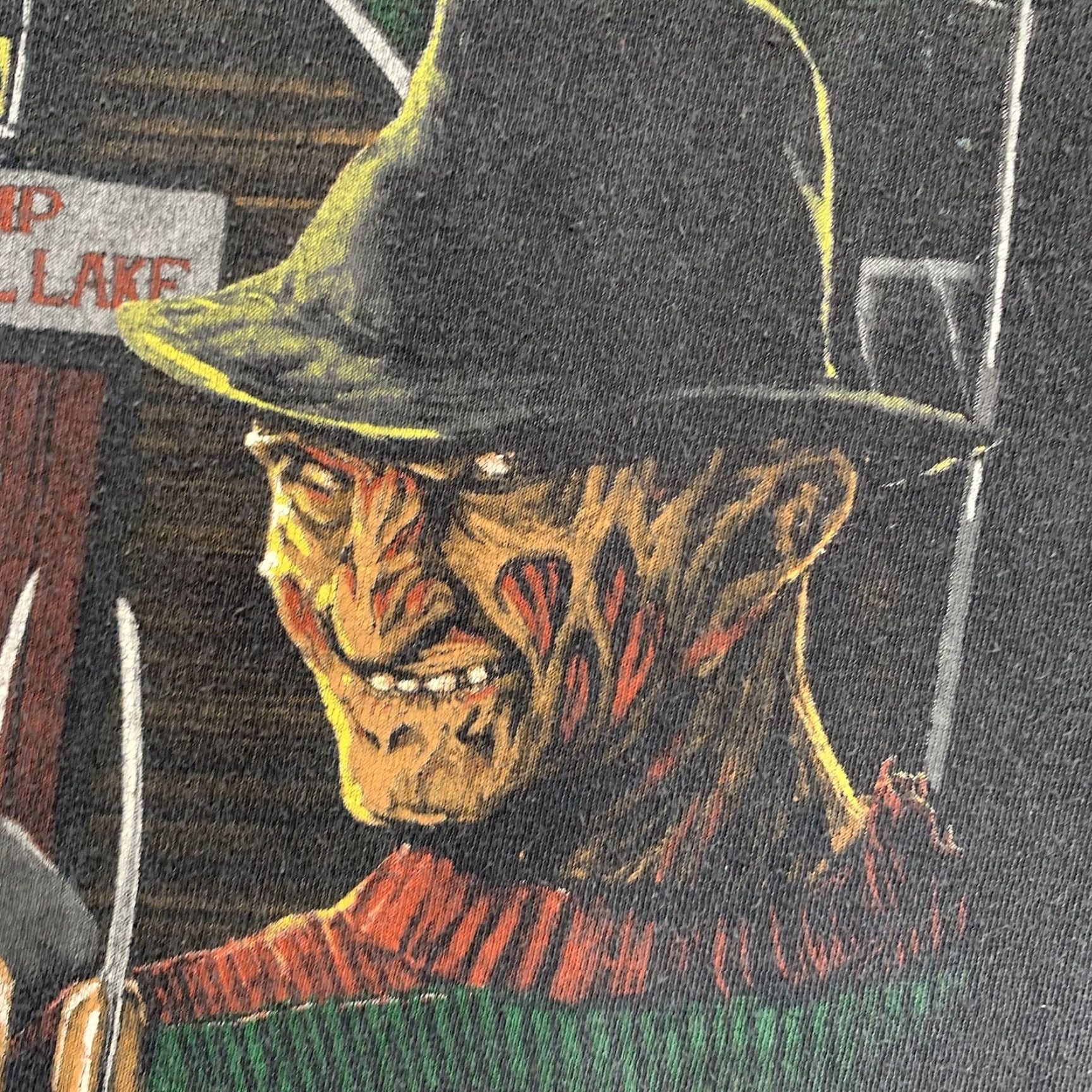 Vintage A Nightmare On Elm Street Freddy Krueger Jason Horror Graphic T-Shirt Medium Black Mens Size US M / EU 48-50 / 2 - 5 Thumbnail