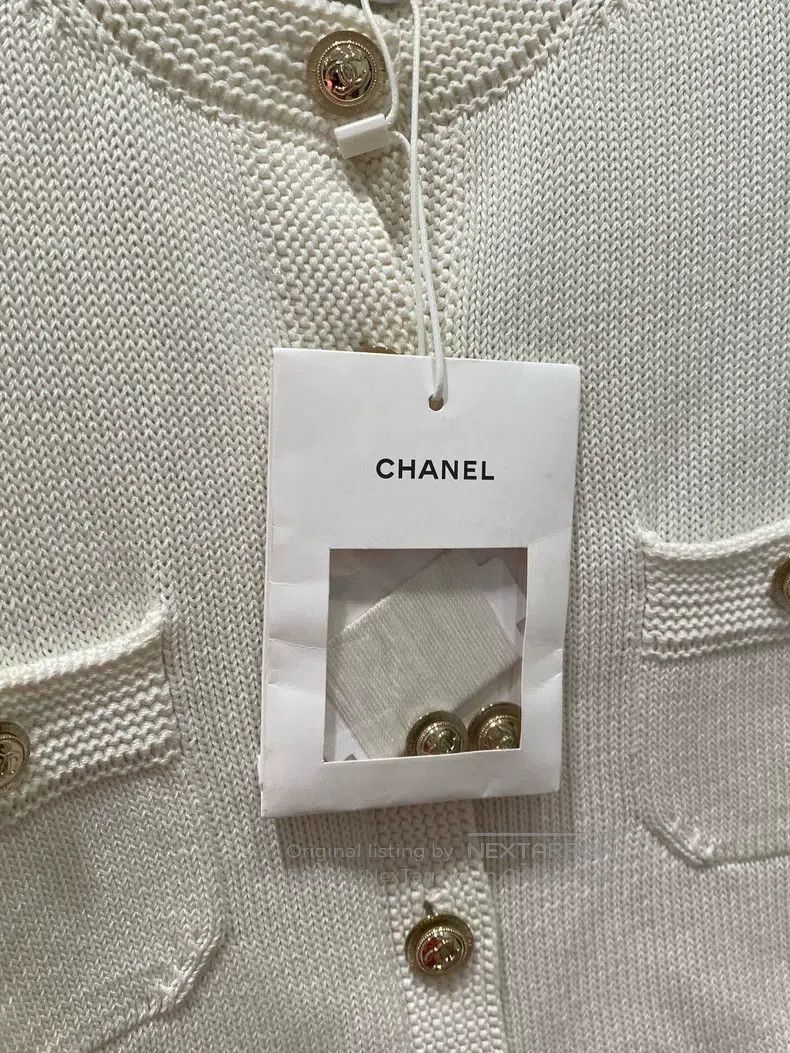 Chanel Chanel 21-year-old equestrian series white knitted cardiga Size XS / US 0-2 / IT 36-38 - 2 Thumbnail
