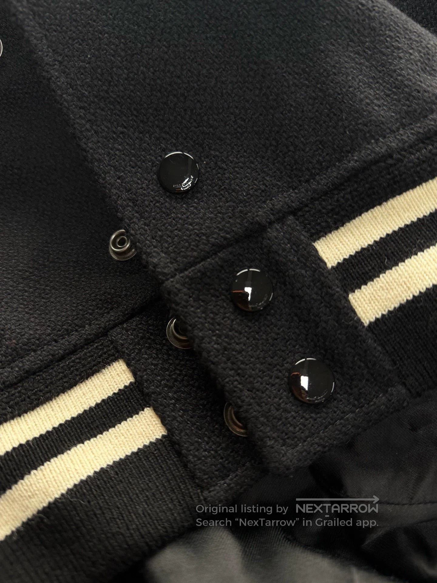 Saint Laurent Paris Saint Laurent Black White Varsity Jacket. Size US L / EU 52-54 / 3 - 7 Thumbnail