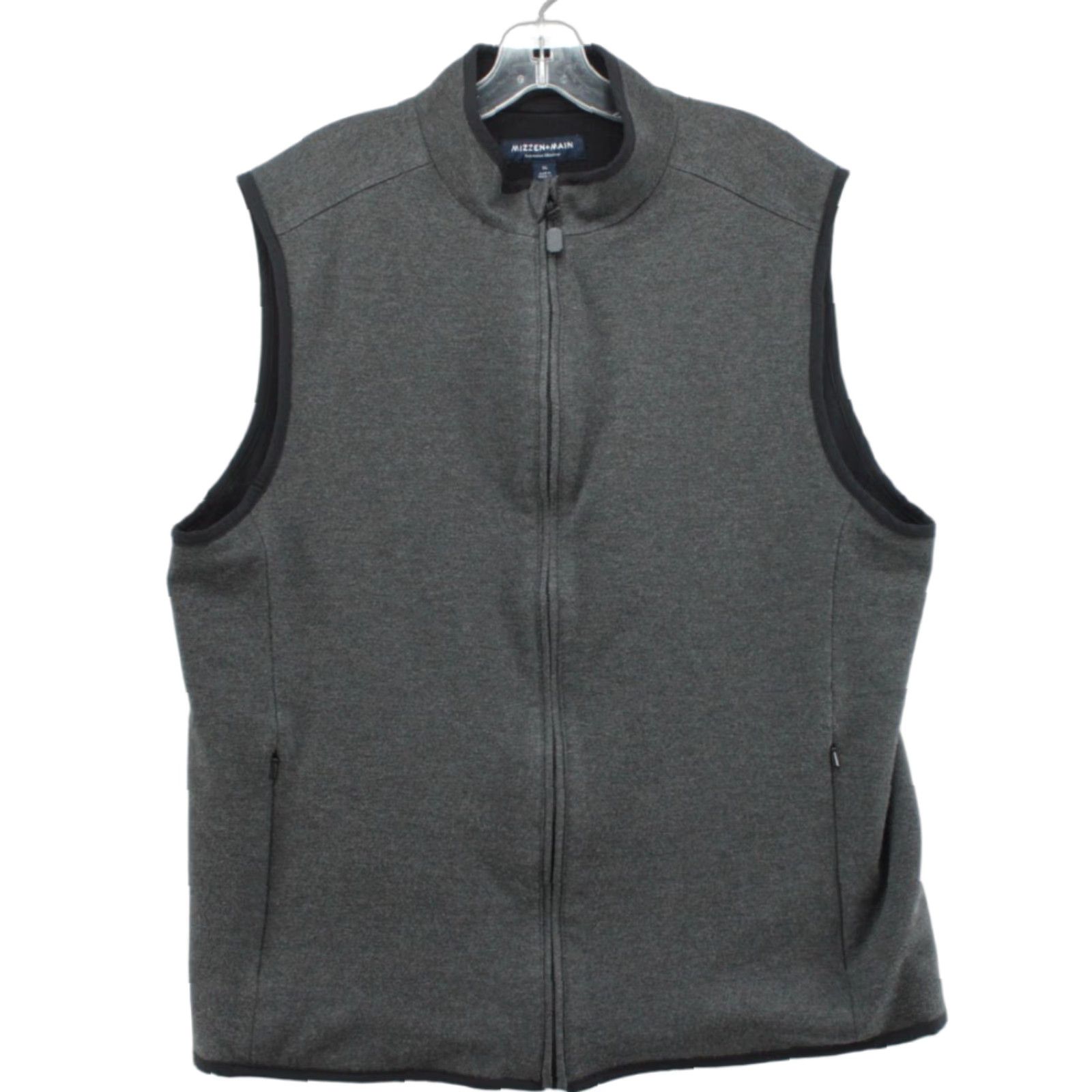 Mizzen+Main Mizzen+Main Bryant Vest Mens XL Gray Full Zip Performance Stretch Outdoors Vest Size US XL / EU 56 / 4 - 1 Thumbnail