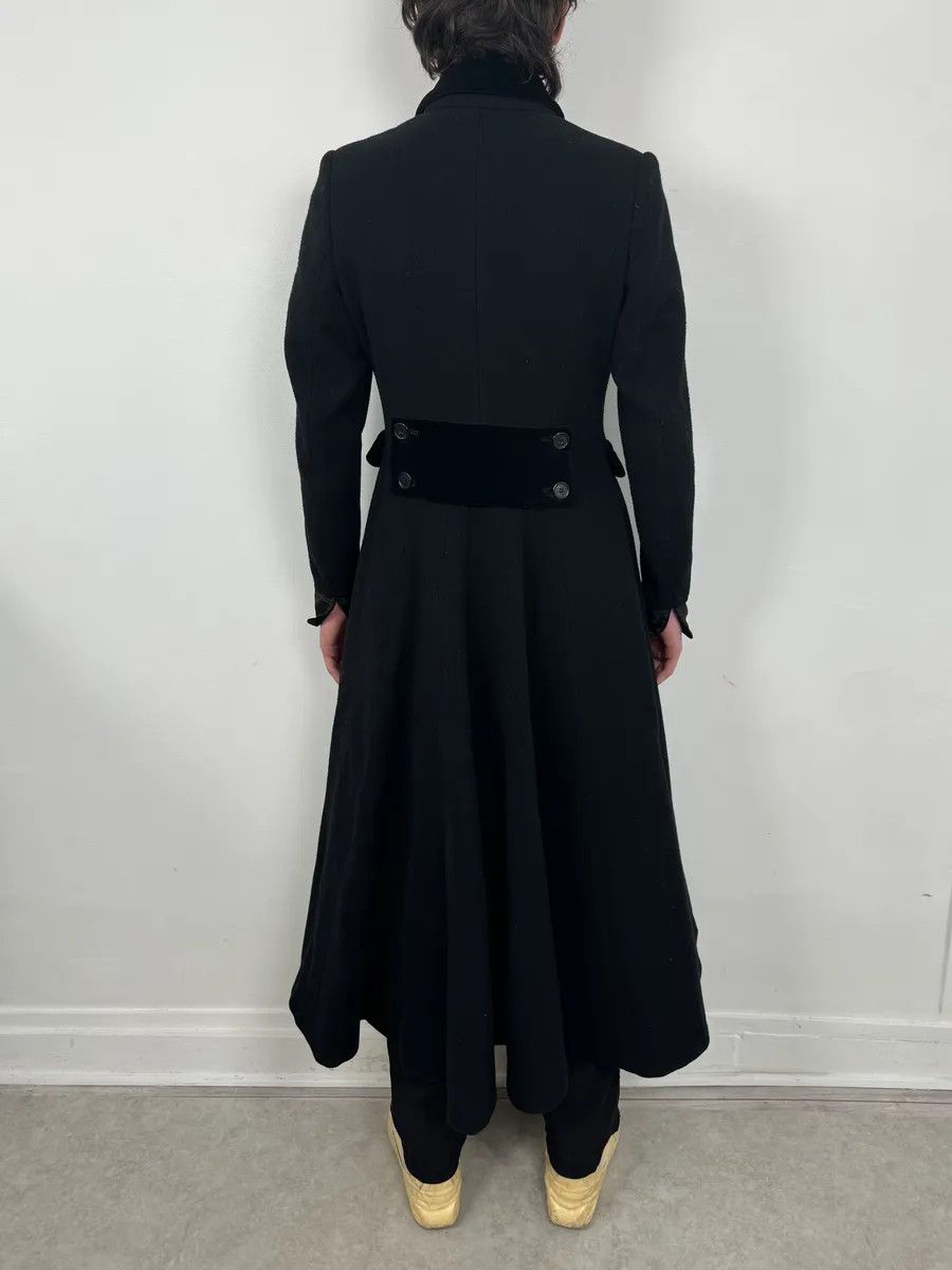 Katharine Hamnett London 1990s Katherine Hamnett Black Wool Classy Long Coat Size S / US 4 / IT 40 - 2 Thumbnail