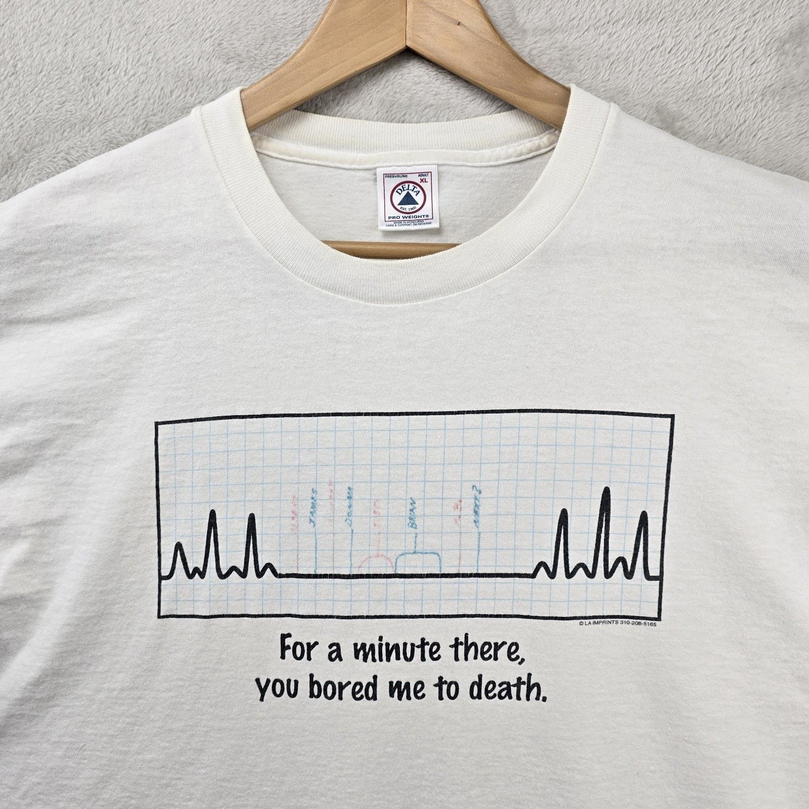 Delta Vintage For a Minute There You Bored Me to Death Shirt XL Size US XL / EU 56 / 4 - 3 Thumbnail