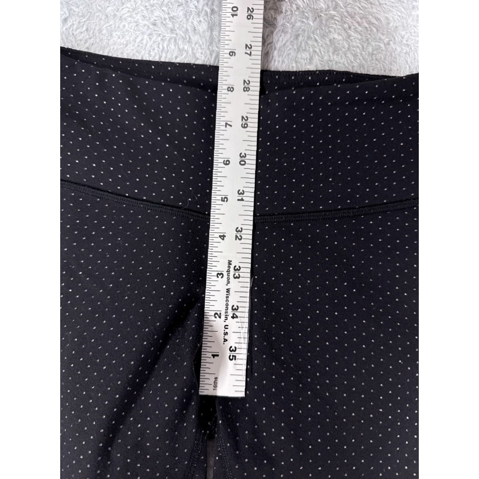 Lululemon Lululemon Wunder Under Pants Womens 4 Black Polka Dot Crop 25" Yoga Gym Casual Size 27" / US 4 / IT 40 - 7 Thumbnail