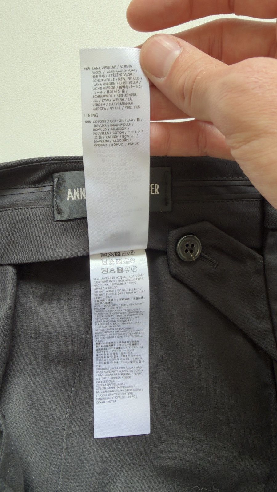 Ann Demeulemeester ‘Stanis’ Black Wool Wide Leg Pants Size US 34 / EU 50 - 5 Thumbnail