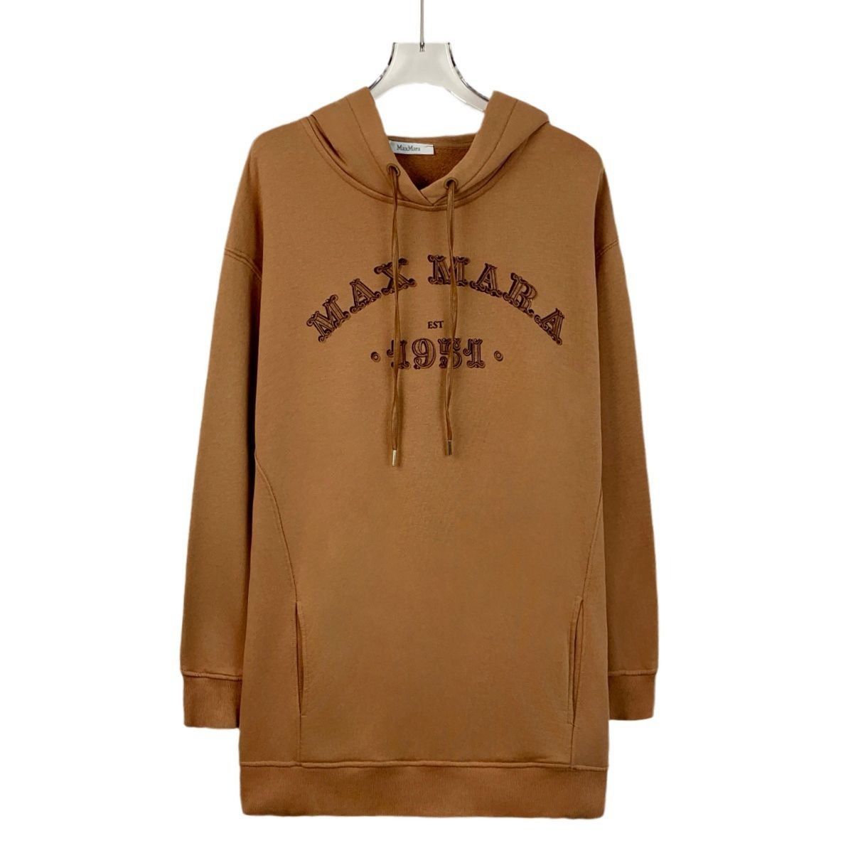 Max Mara X14216 Max Mara Oversized Camel Hoodie Sweatshirt Size XS / US 0-2 / IT 36-38 - 1 Thumbnail