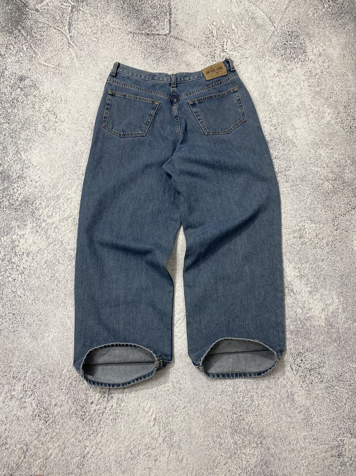 Gap Vintage GAP Jeans Wide Leg Baggy Denim Jeans 33x30 Size US 33 - 1 Thumbnail