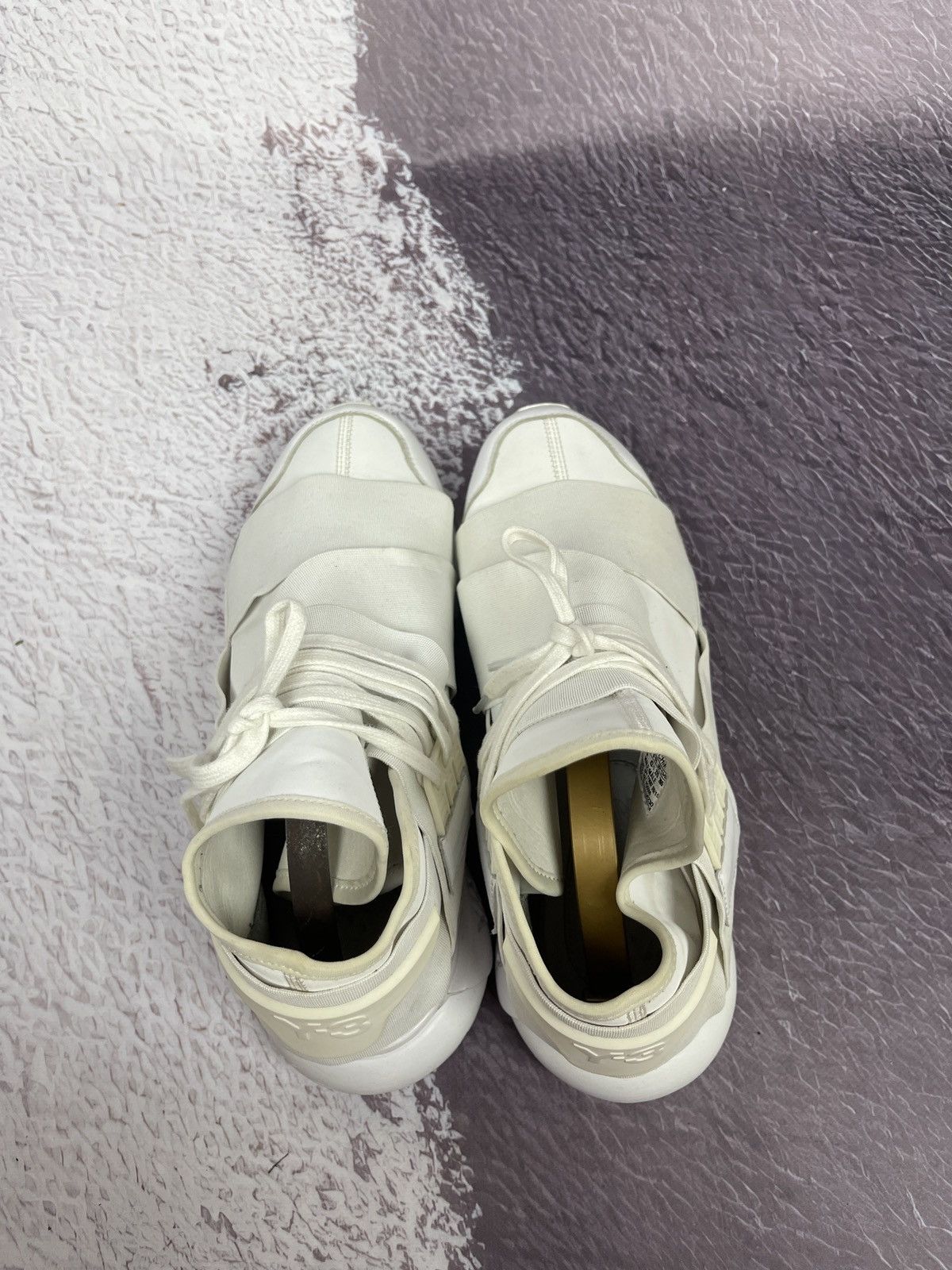 Adidas Adidas Y-3 Yohji Yamamoto Qasa High sneaker triple white Size US 9.5 / EU 42-43 - 10 Thumbnail