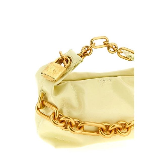 Balmain BALMAIN Sync Mini Yellow Leather Top Handle Bag New & Authen Size ONE SIZE - 3 Thumbnail