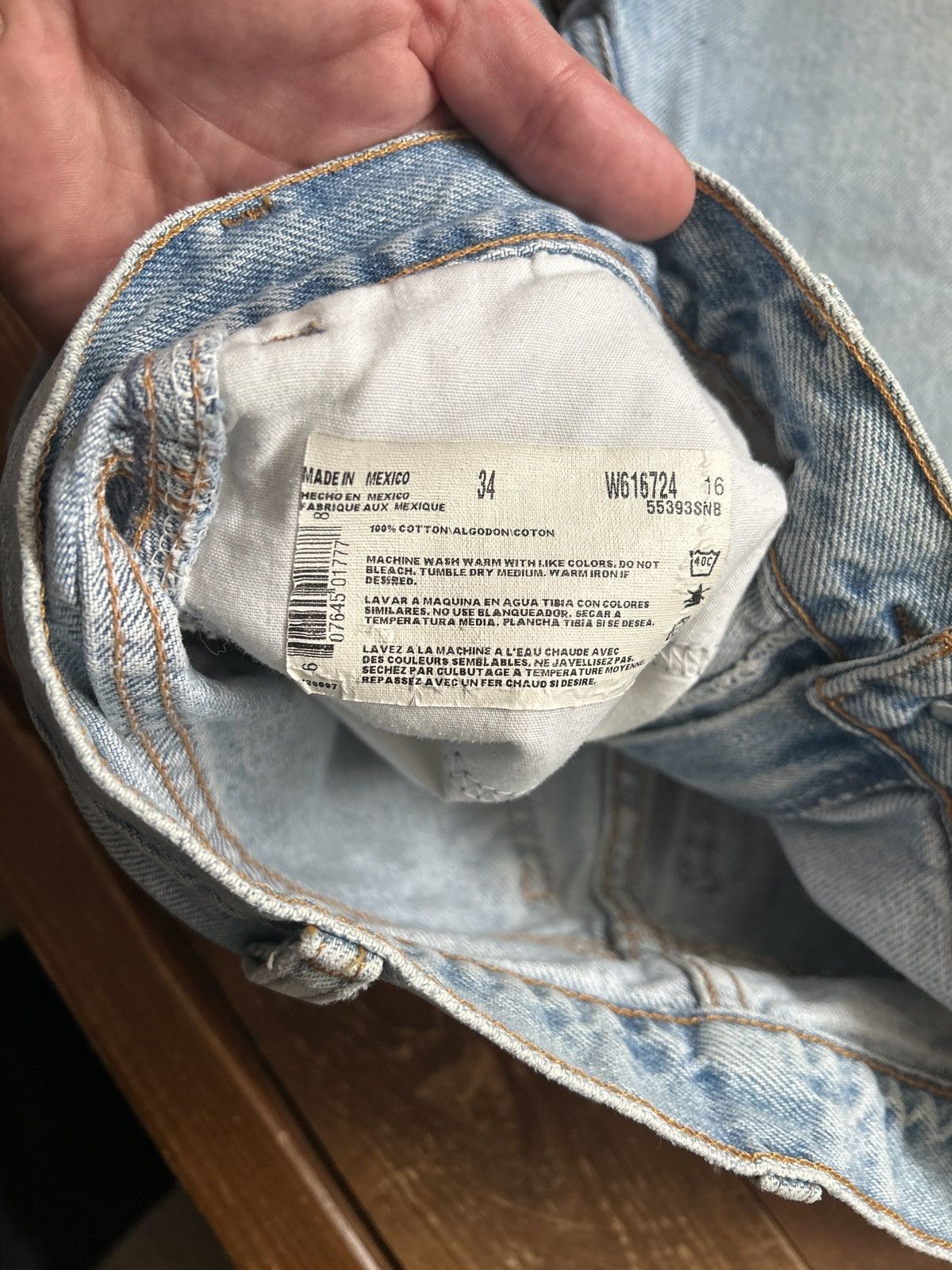 Dickies × Vintage Vintage 90s Y2K Dickies washed Blue Jean Shorts Size US 32 / EU 48 - 3 Thumbnail