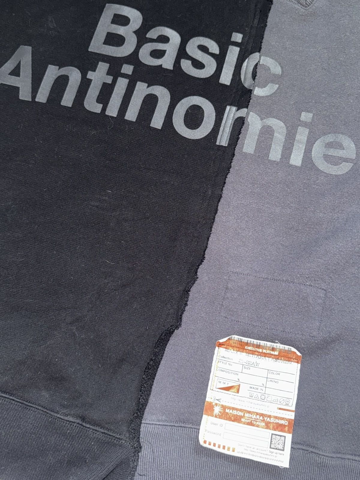 Designer × Maison MIHARA YASUHIRO Maison Mihara Yasuhiro Combined Hoodie Size US L / EU 52-54 / 3 - 5 Thumbnail