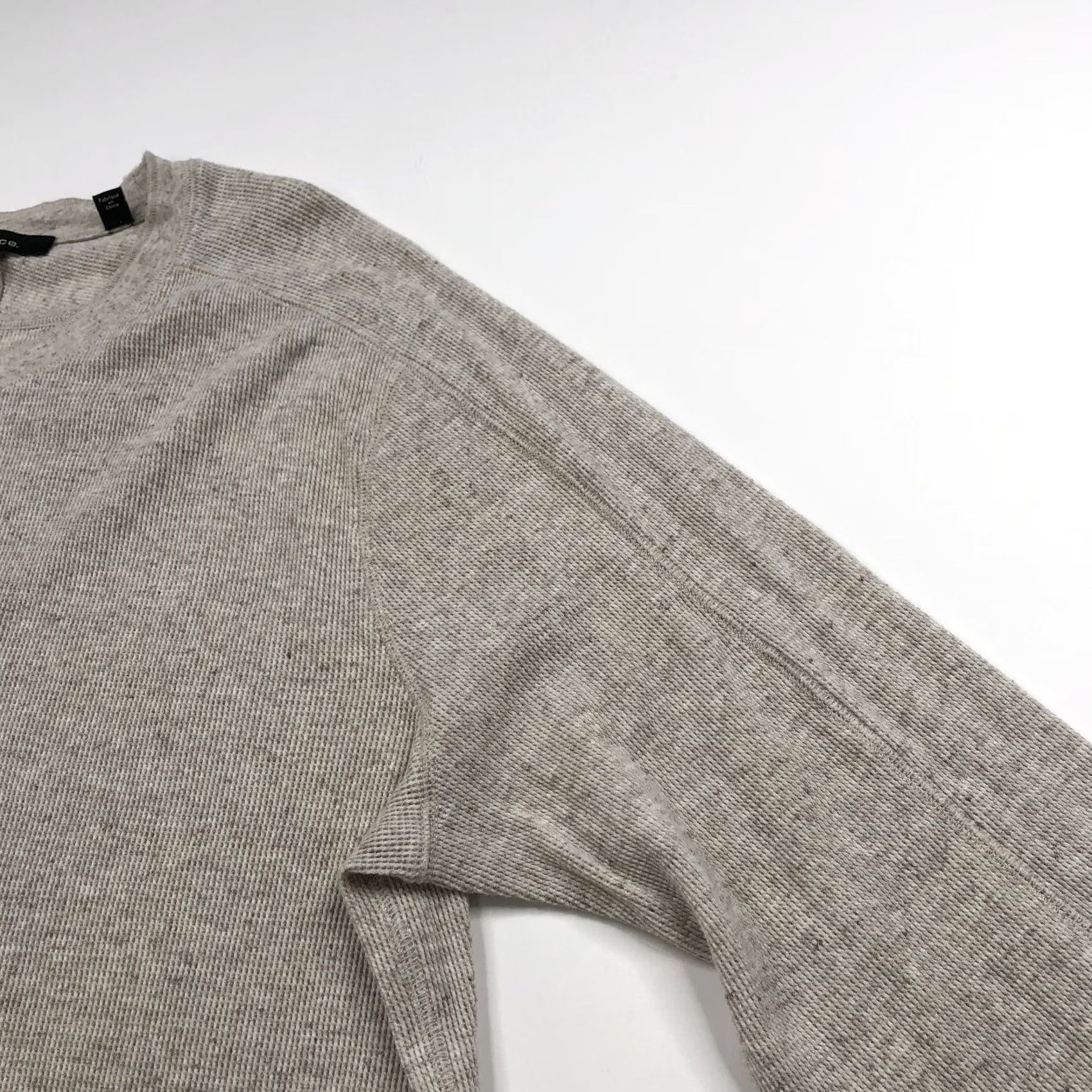 Vince Vince Shirt 2XL Beige Thermal Waffle Long Sleeve Cotton Base Layer Mens Size US XXL / EU 58 / 5 - 6 Thumbnail