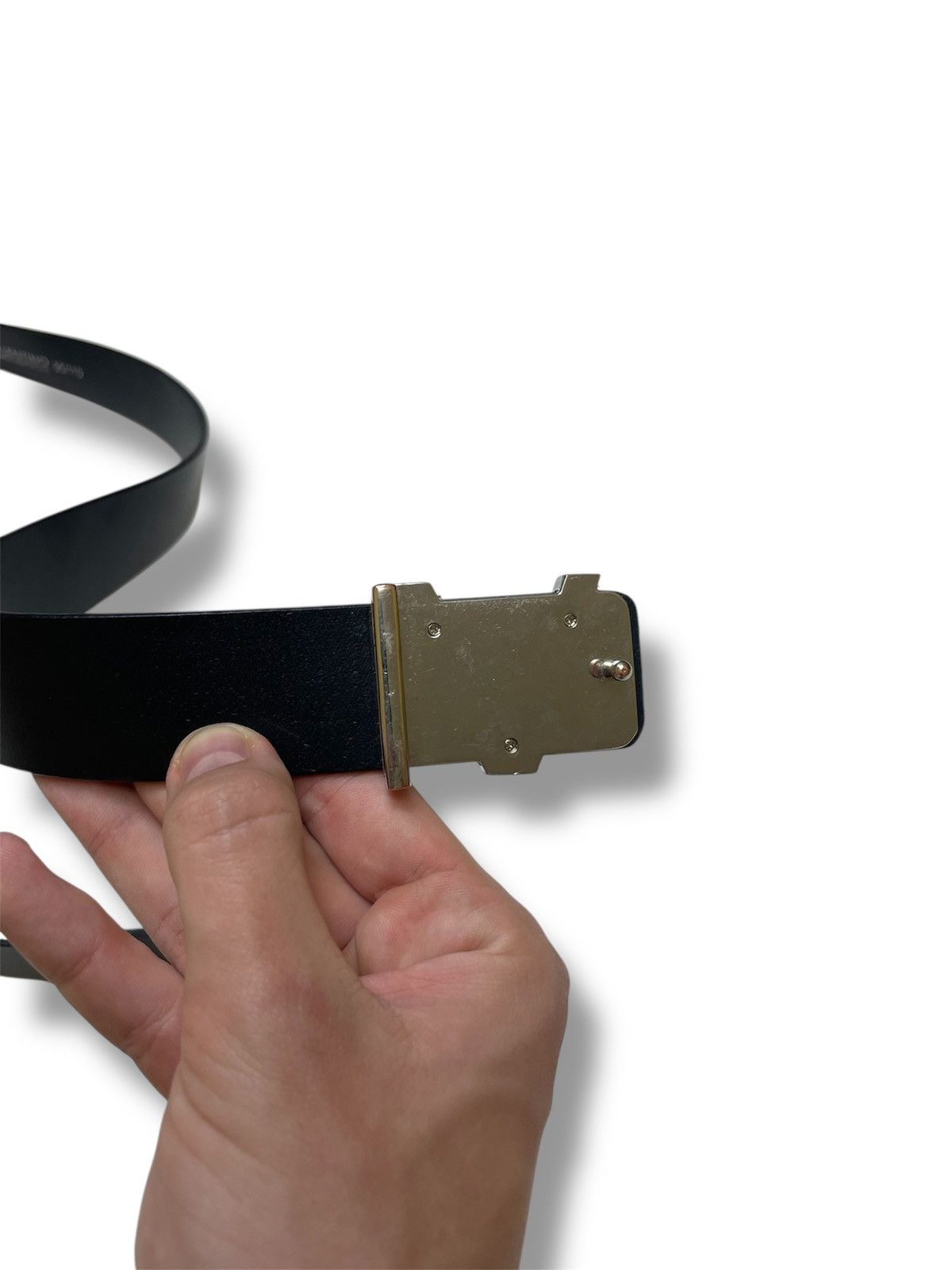 Valentino Valentino Black VLogo Belt man Leather Black y2k Size ONE SIZE - 5 Thumbnail