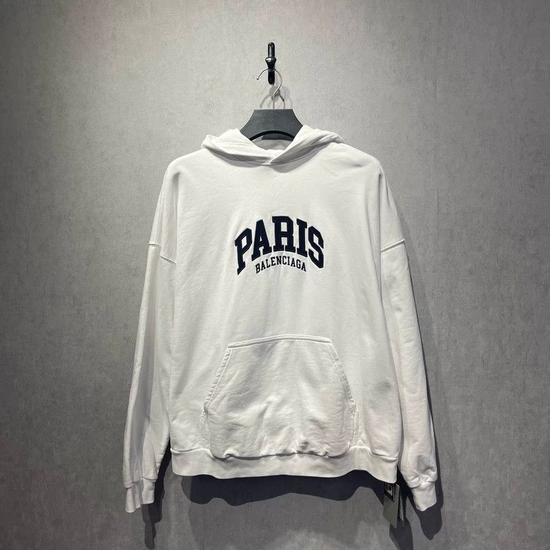 Balenciaga Balenciaga Paris Logo Hoodie - dmc Size US XXS / EU 40 - 1 Thumbnail