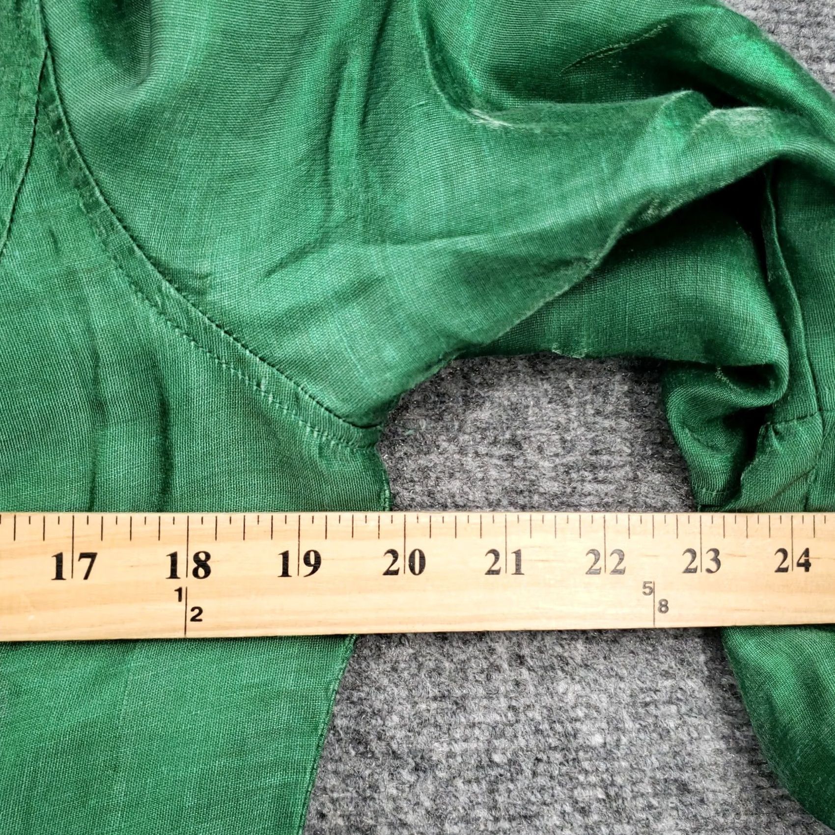 Vintage Chicos Jacket Womens M Medium Green Button Up Linen Long Sleeve Classic Size M / US 6-8 / IT 42-44 - 5 Thumbnail