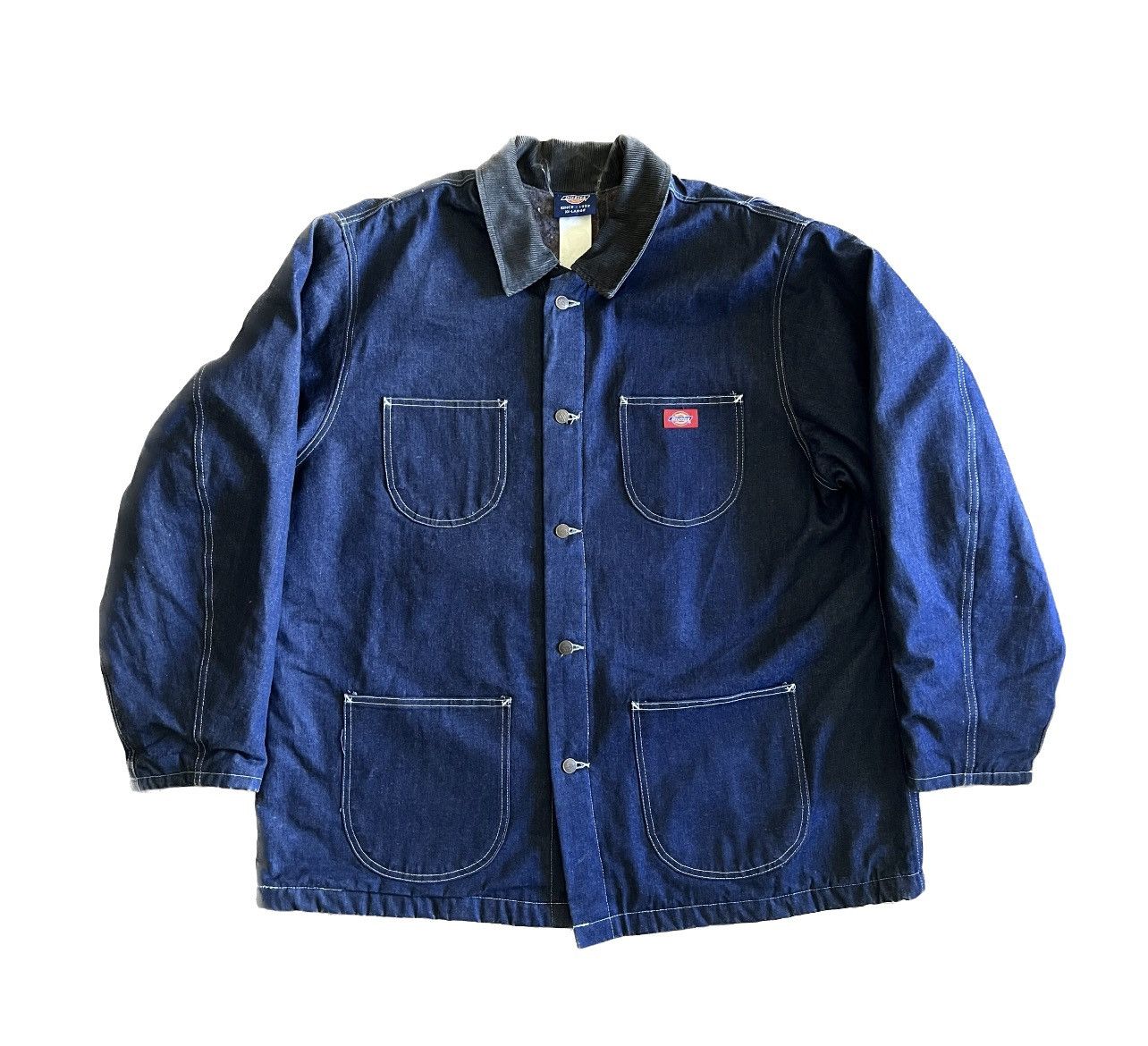 image of Dickies x Vintage 90's Ds Blanket Lined Denim Chore Jacket, Men's (Size 2XL)