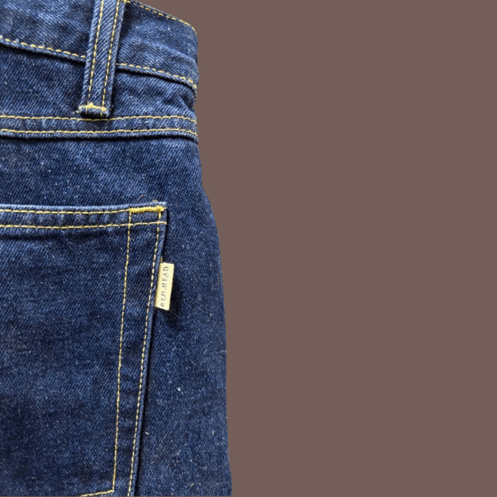 Vintage VTG Flannel Jeans | RedHead Dark Wash Denim | 2000s Gorpcore Size US 34 / EU 50 - 5 Thumbnail
