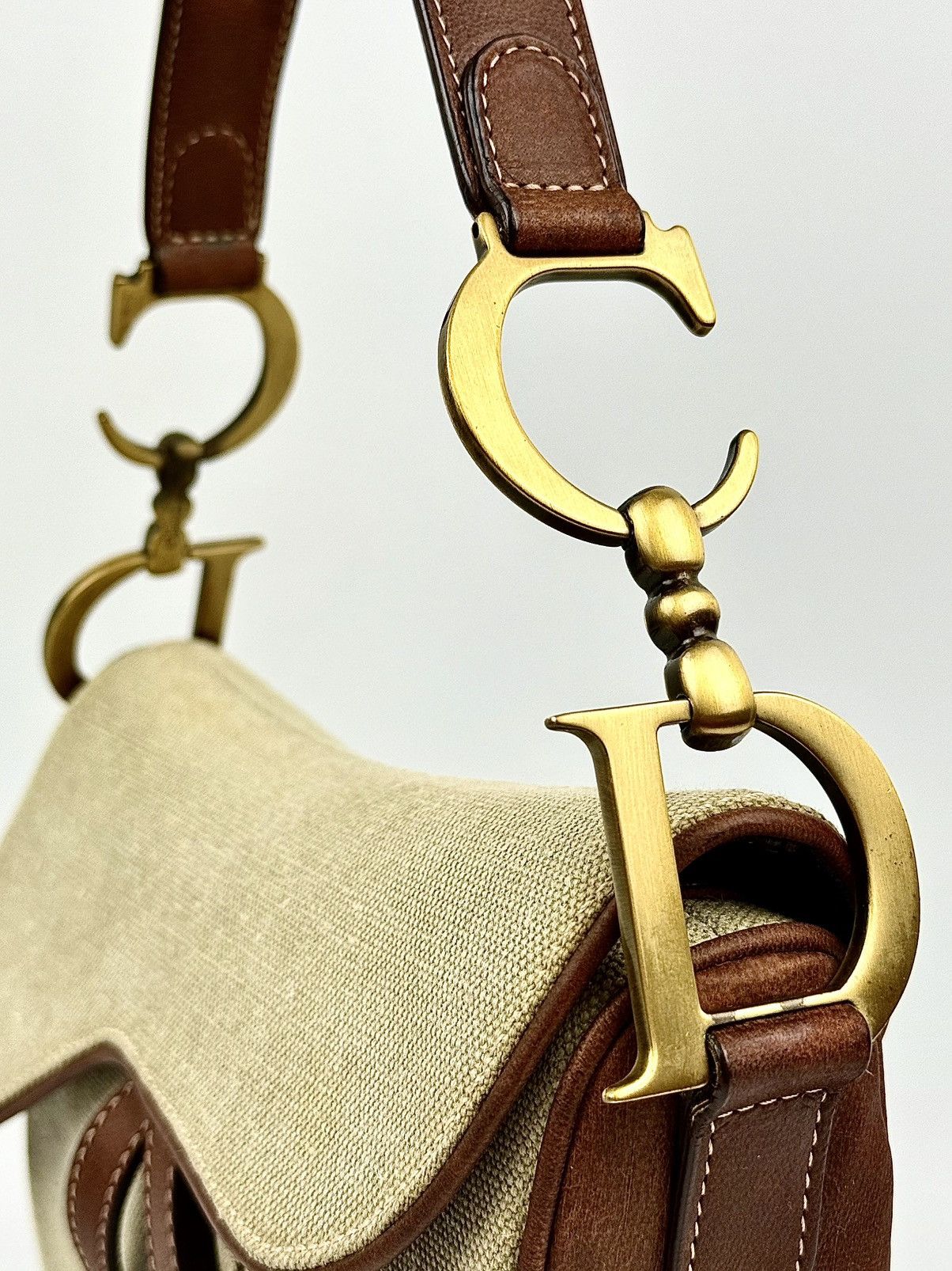 Dior Dior - John Galliano - SS/03 - Khaki & Brown - Saddle Size ONE SIZE - 8 Thumbnail