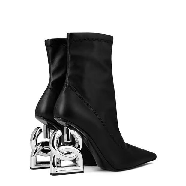 Dolce & Gabbana o1g2r1mq1024 Dg Ankle Boots in Black Size US 6 / IT 36 - 4 Thumbnail