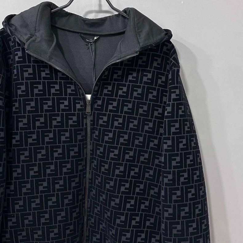 Fendi Full Print Zipper Jacket by Fendi Size XL / US 12-14 / IT 48-50 - 3 Thumbnail