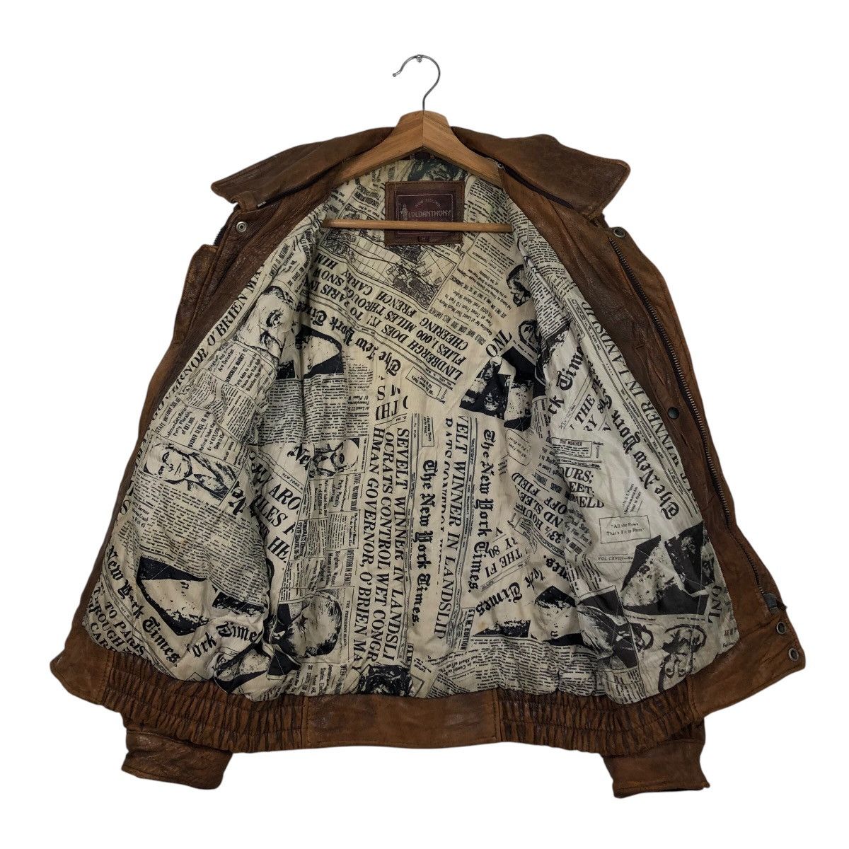 Japanese Brand 📌Vintage Genuine Leather Jacket Loldanthony Issey Miyake Size US M / EU 48-50 / 2 - 14 Thumbnail