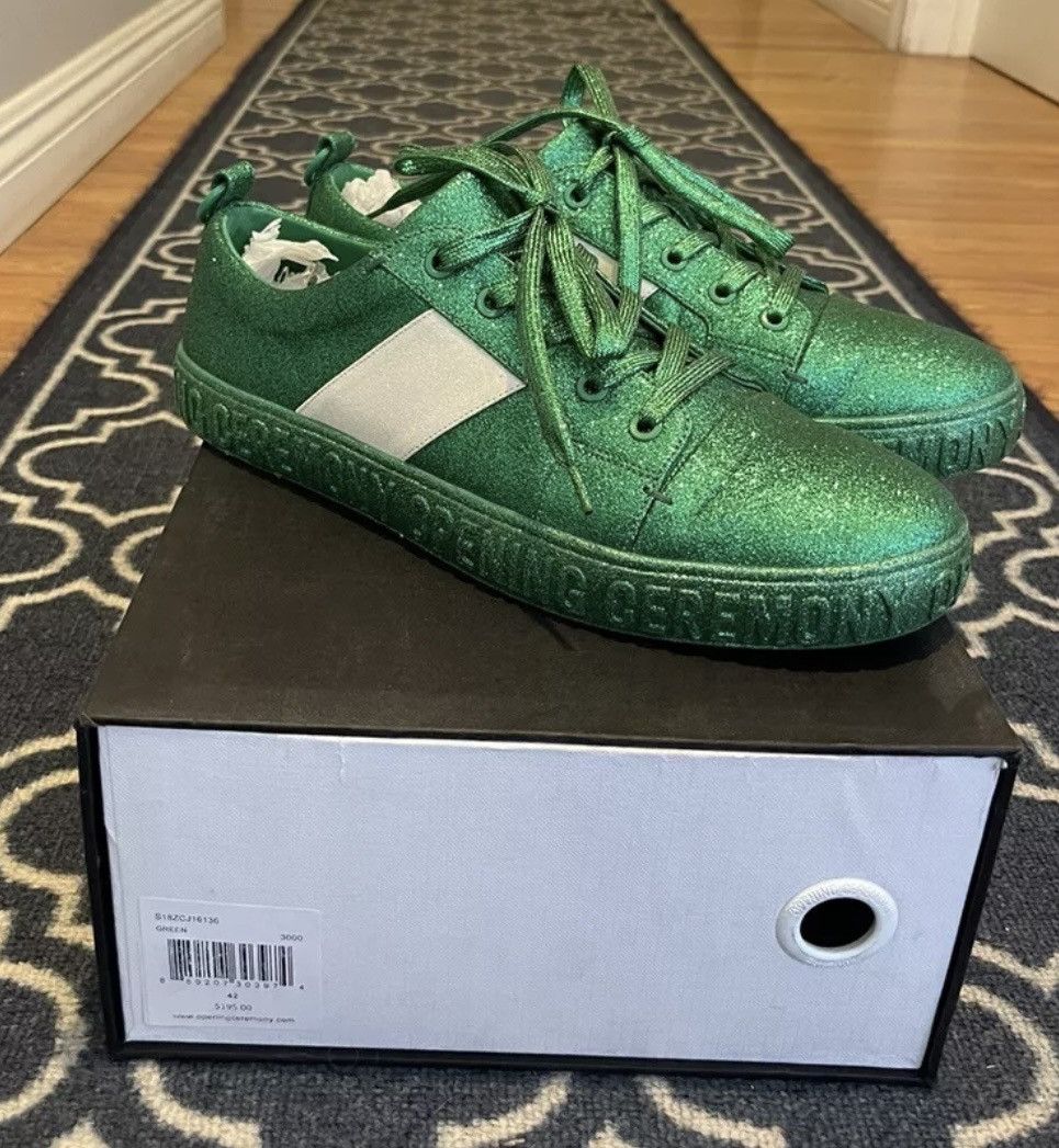 Opening Ceremony Opening ceremony glitter sneakers green white size 42 Size US 9 / EU 42 - 1 Thumbnail