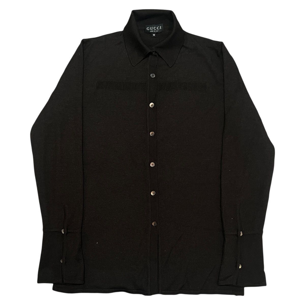Gucci GUCCI by Tom Ford Cashmere Blend Knit Shirt (Zamasports Era) Size US M / EU 48-50 / 2 - 1 Thumbnail