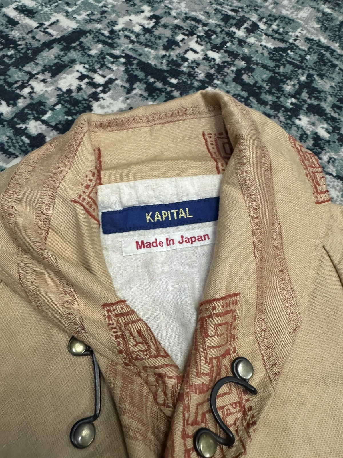 Kapital KAPITAL SHEMAGH PRINT NUMB MIXED FABRIC JACKET Size US S / EU 44-46 / 1 - 6 Thumbnail